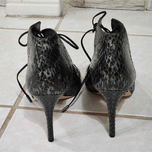 VIA SPIGA Womens Vibe2 Snake Print 231438 Leather Lace Up Booties Shoe‎ Size 9.5 - Picture 4 of 13